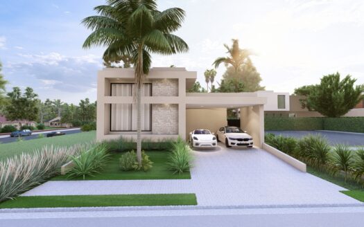 RESIDENCIAL SANTORINI – 2 CASAS 05 DORMITÓRIOS 03 SUÍTES – 4 VAGAS DE GARAGEM – 219 M2