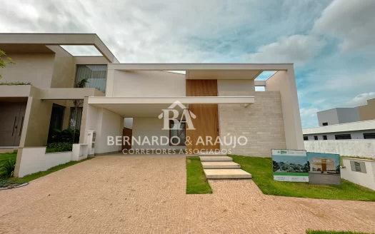 RESIDENCIAL SANTORINI – 3 CASAS DE PADRÃO SIMILAR COM 04 DORMITÓRIOS 04 SUÍTES – 4 VAGAS DE GARAGEM – 210 M2